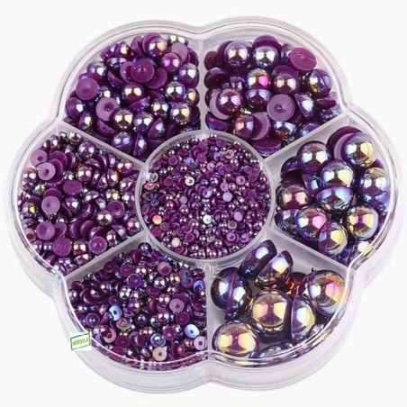 5000 demi perles Violet