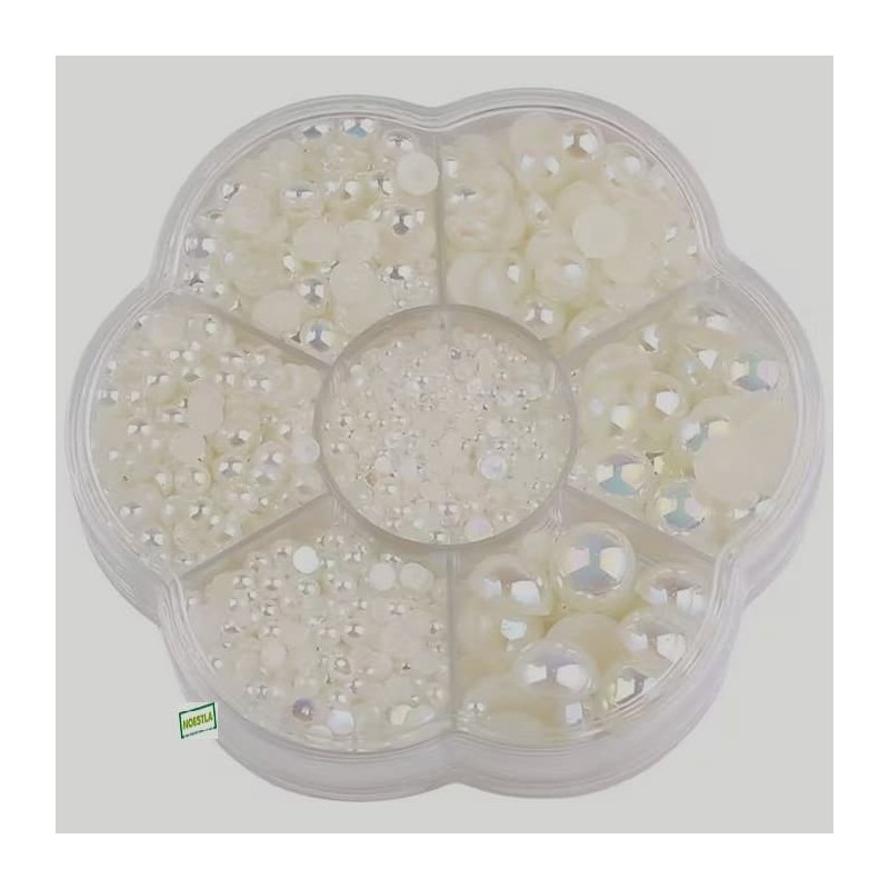 5000 demi perles Ivoire