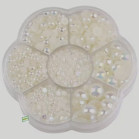 5000 demi perles Ivoire
