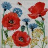 1 serviette Coquelicots -91