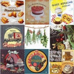 12 serviettes Cuisine -L80