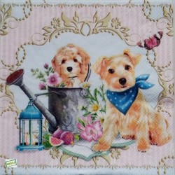 1serviette papier Chiens -55