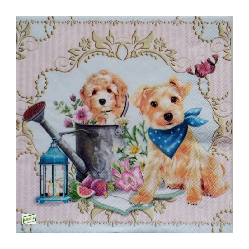 1serviette papier Chiens -55
