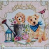 1serviette papier Chiens -55