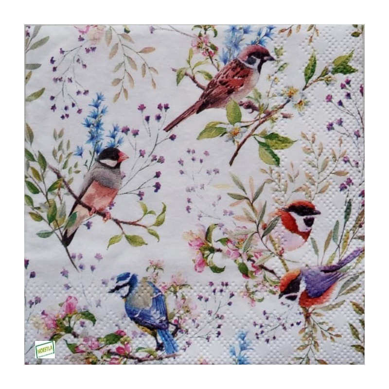 1serviette papier Moineaux-77