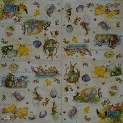 1 serviette papier Pâques -46