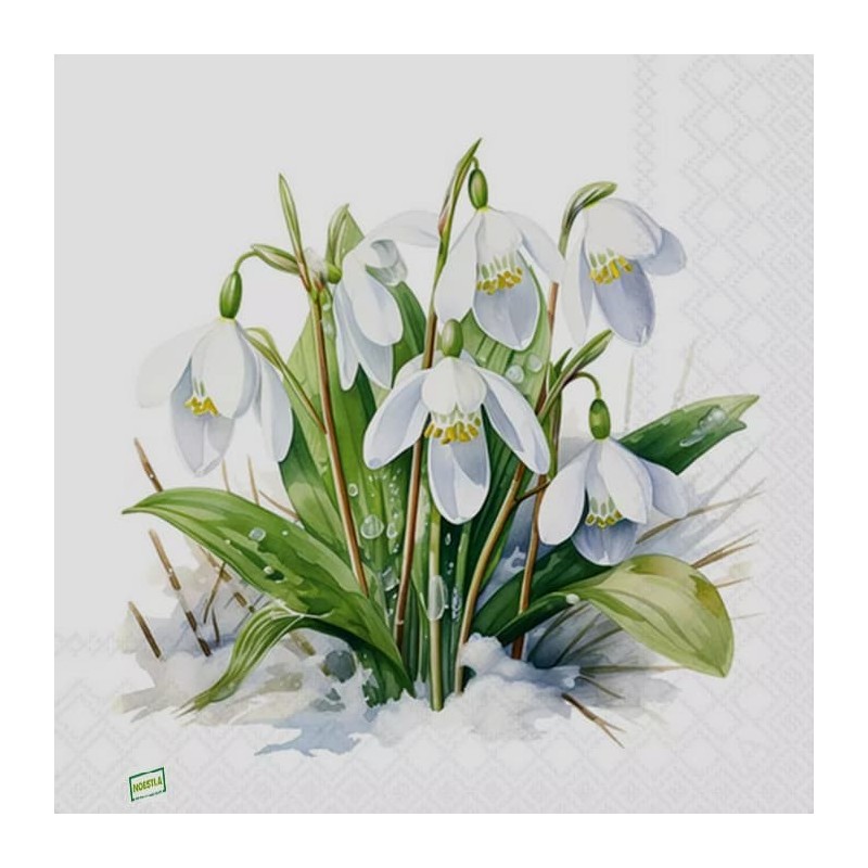 1serviette Les perce neige-26