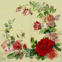 1serviette papier Les Roses-57