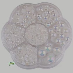 5000 demi perles Blanches