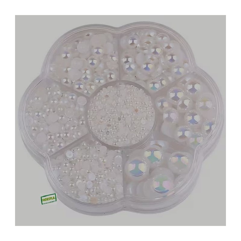 5000 demi perles Blanches