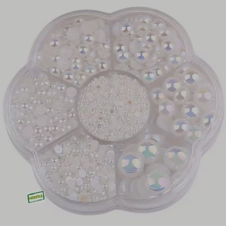 5000 demi perles Blanches