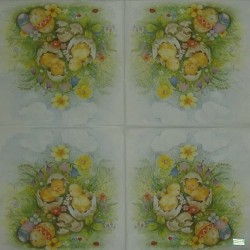 1 serviette papier Pâques-66