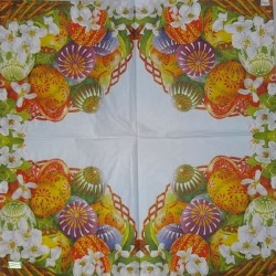 1 serviette papier Pâques -13