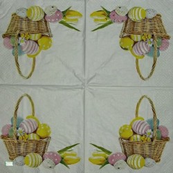 1 serviette papier Pâques -21