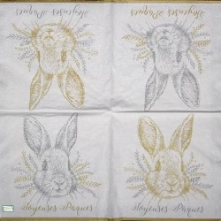 1 serviette papier Pâques -25