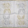 1 serviette papier Pâques -25