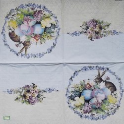 1 serviette papier Pâques -33