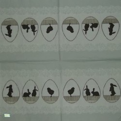 1 serviette papier Pâques -35