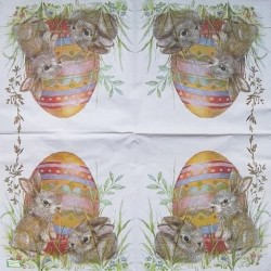 1 serviette papier Pâques -36