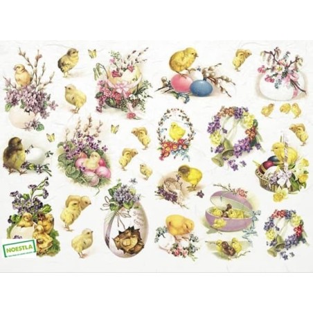 1 papier de riz Pâques-R489