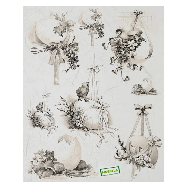 1 papier de riz Pâques-R666