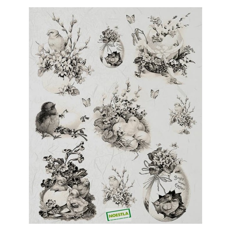 1 papier de riz Pâques-R668