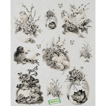 1 papier de riz Pâques-R668