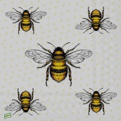 1serviette papier Abeilles -52