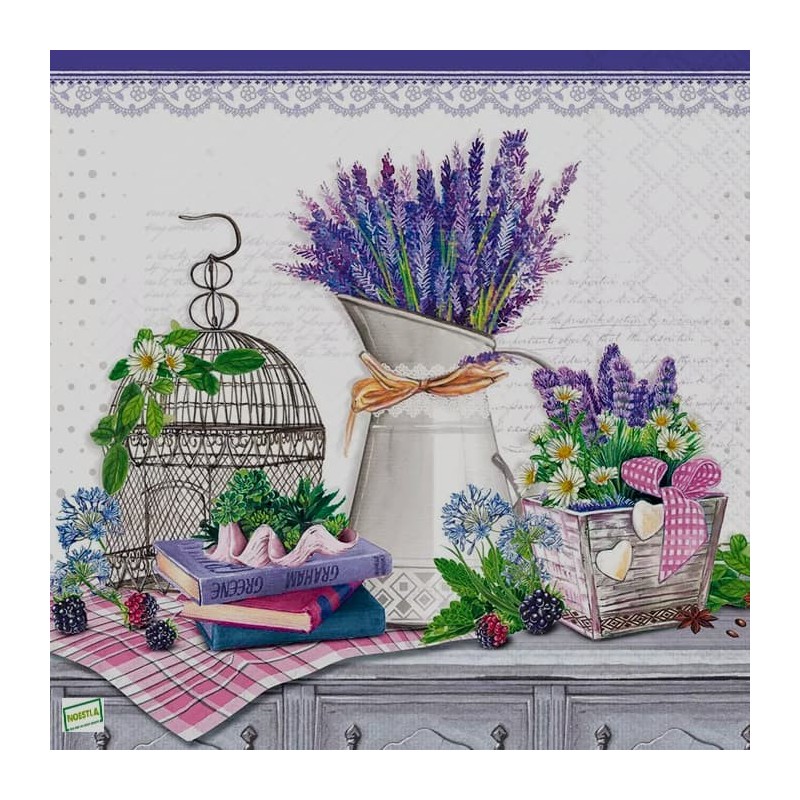 1 serviette papier Lavande -40