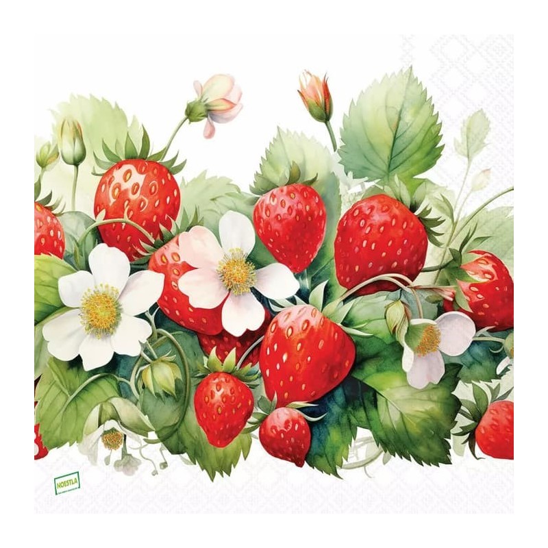 1 serviette Les fraises -54