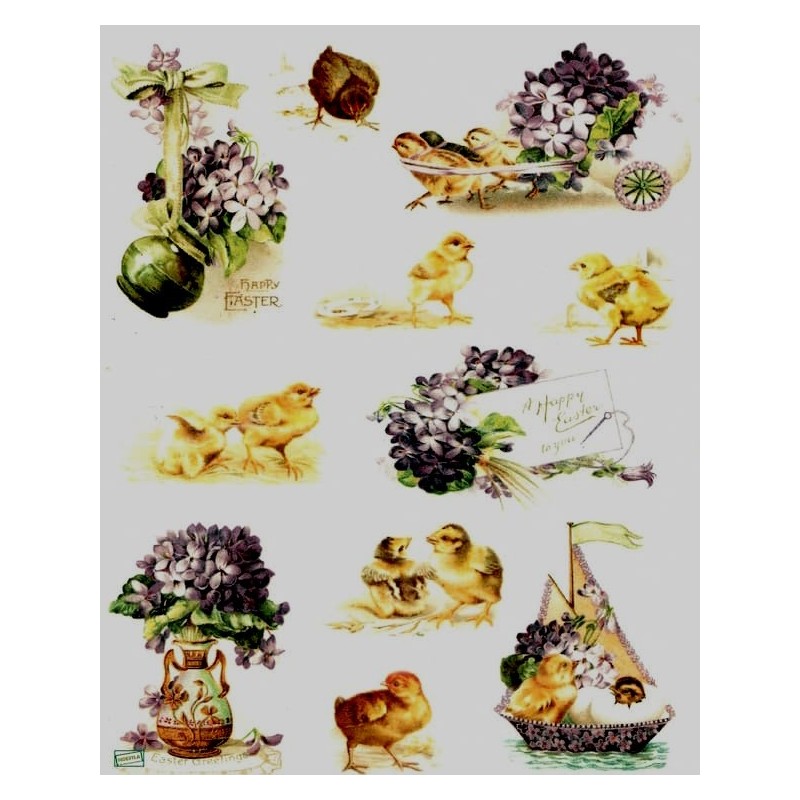 1 papier de riz Pâques-R826