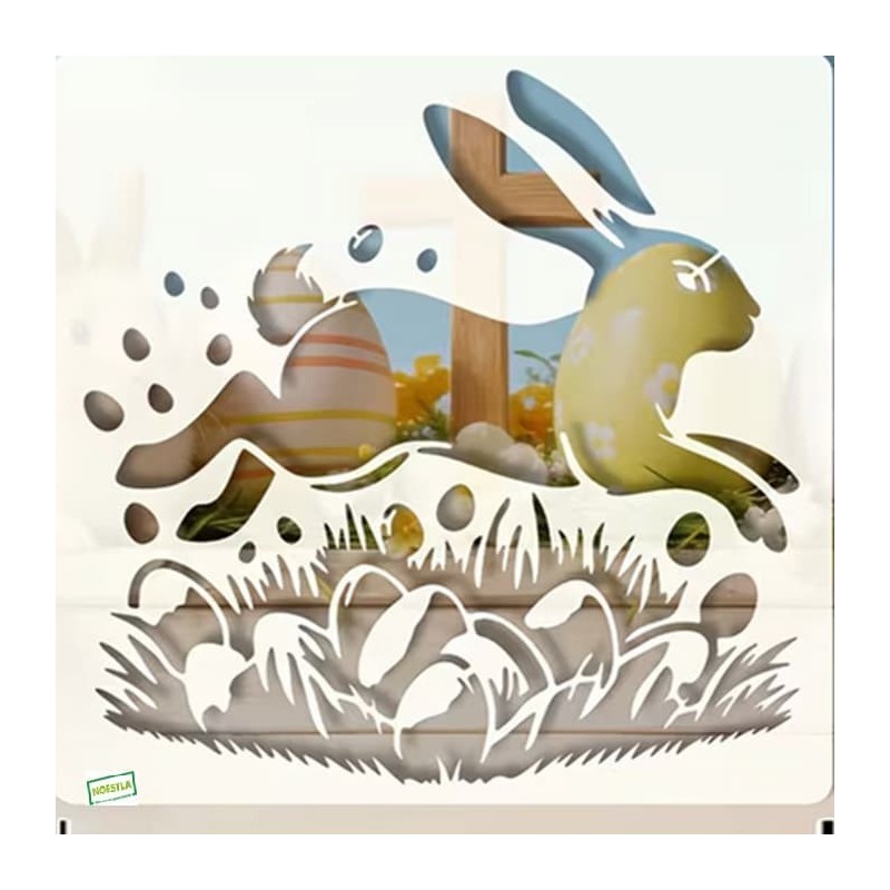 1 Grand Pochoir - Pâques -N1