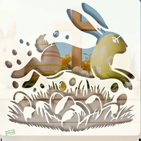 1 Grand Pochoir - Pâques -N1