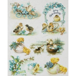 1 papier de riz Pâques-R828