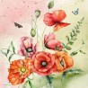 1 serviette Coquelicots -98