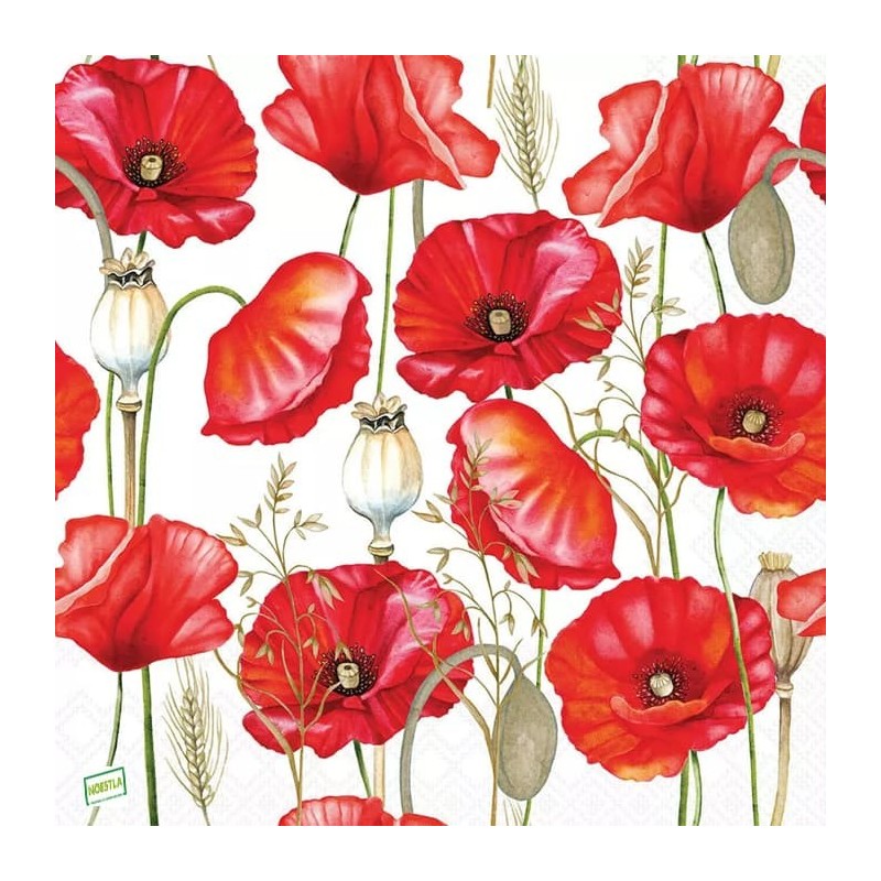 1 serviette Coquelicots -99