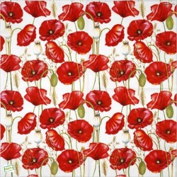 1 serviette Coquelicots -99
