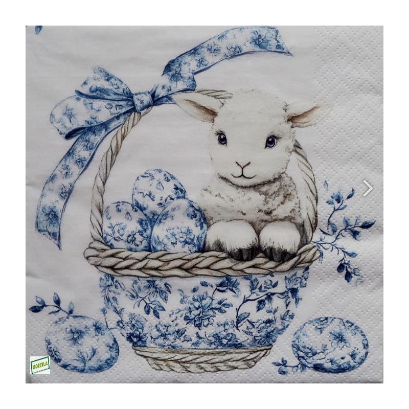 1 serviette papier Pâques -48