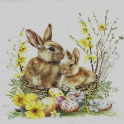 1 serviette papier Pâques -49