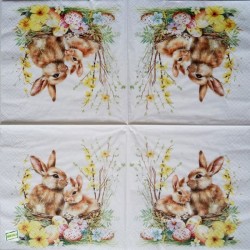 1 serviette papier Pâques -49