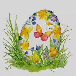 1 serviette papier Pâques -50