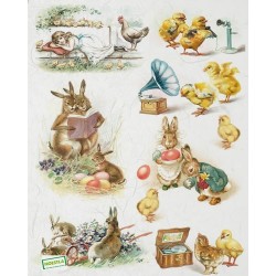 1 papier de riz Pâques-R842