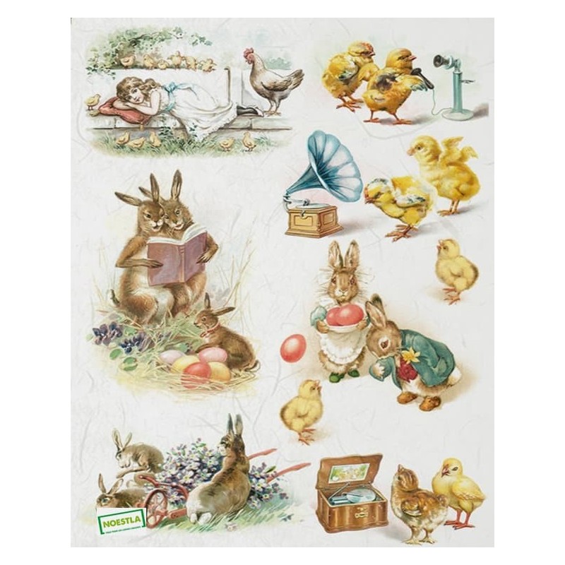 1 papier de riz Pâques-R842