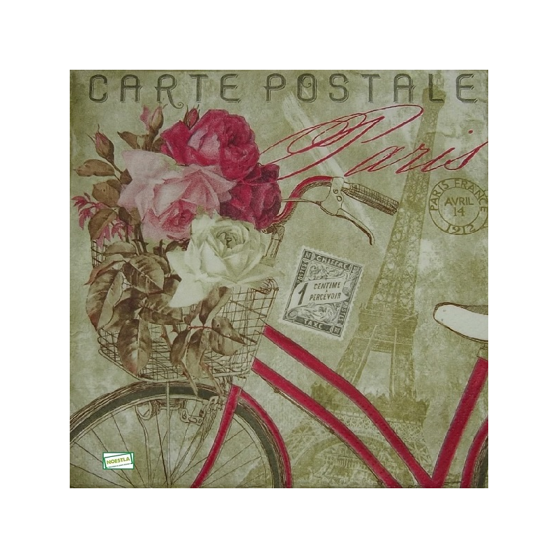 1 serviette papier Le Vélo -37