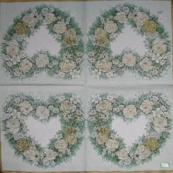 1serviette papier Coeurs-4