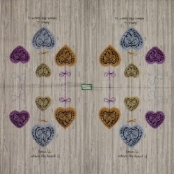 1serviette papier Coeurs-1