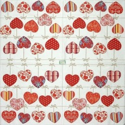 1serviette papier Coeurs-7