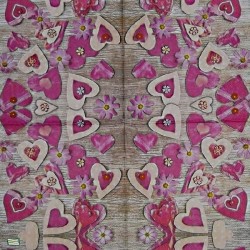 1serviette papier Coeurs-9