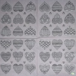 1serviette papier Coeurs-10