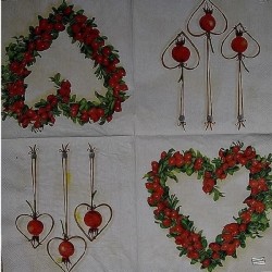 1serviette papier Coeurs-15